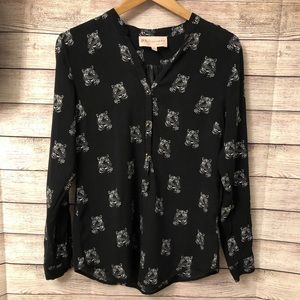 Philosophy Tiger Print Blouse